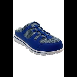 Propét Women's TravelActiv Slide Shoe Blue - Extra Wide